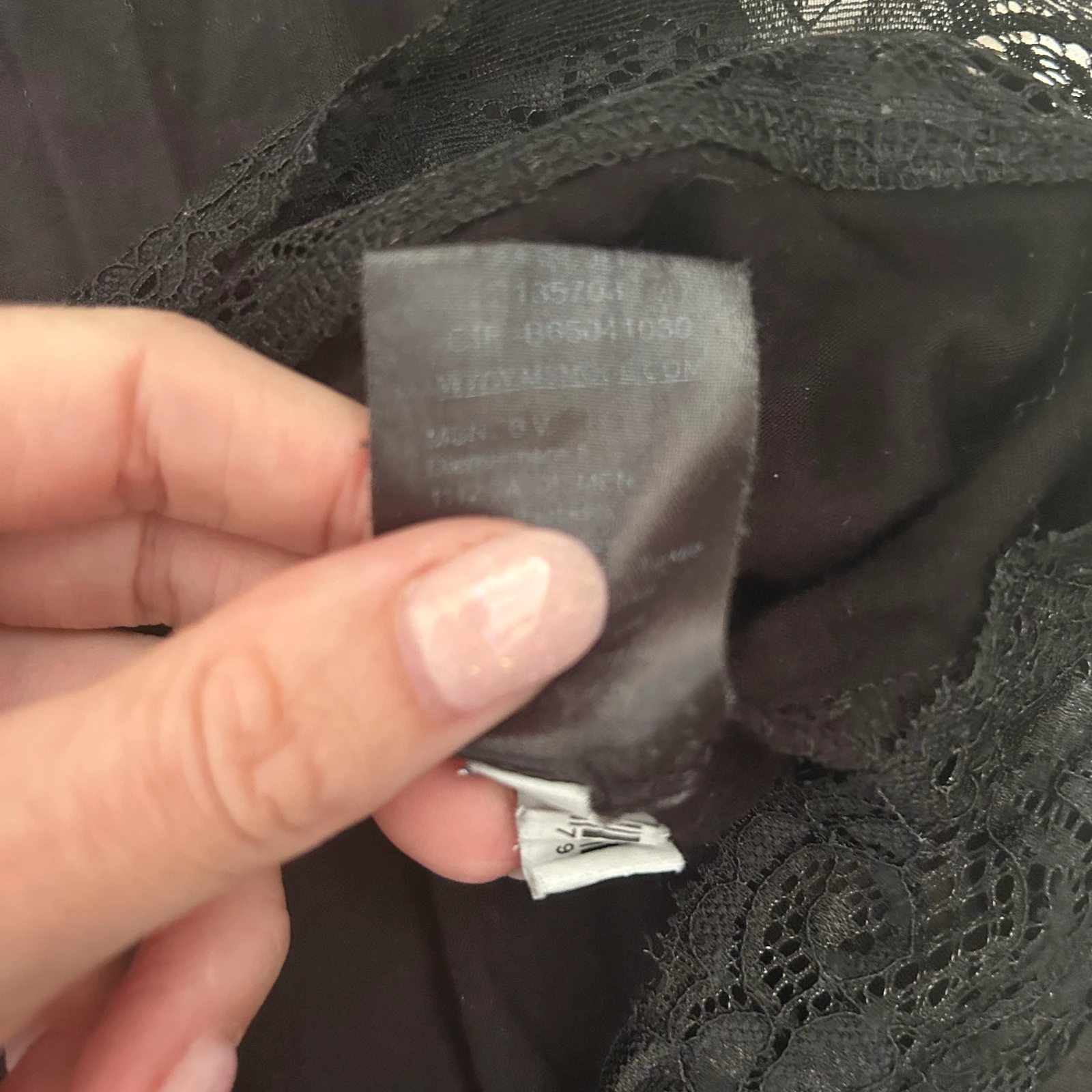 MS Mode Top sin mangas negro con encaje en el borde – Talla M – photo 6